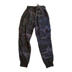 Victoria’s Secret pink navy blue camo cargo jogger sweatpants XS